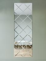 Зеркальное панно из зеркальной плитки 20 см с фацетом 10 мм (размер 85х255см) в интернет магазине Зеркальной плитки Топ Декор